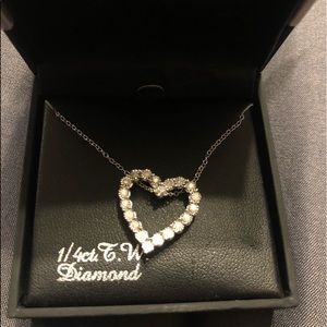 Diamond heart necklace